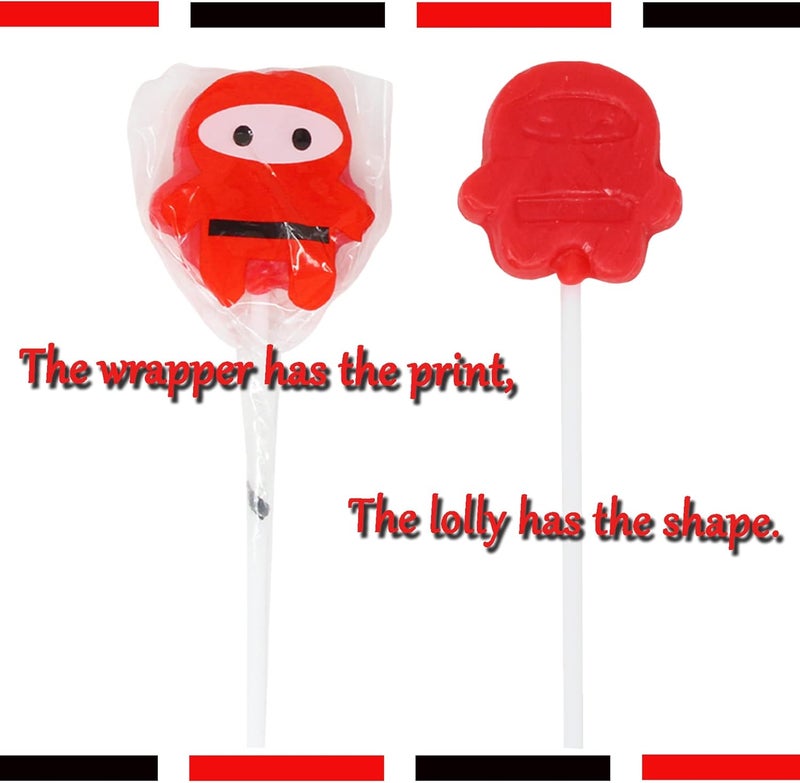 SNACKTERY Ninja Lollipops - 12 Cherry Flavored Suckers - Image 4